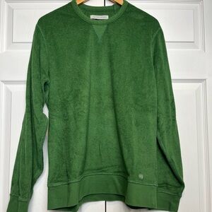 Outerknown Green Hightide Crewneck Sweater